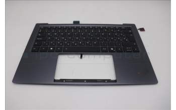 Lenovo 5M11R87941 C-Cover with keyboard, Hungarian, Black/Grey, FingerPrint Reader, WLAN, UK