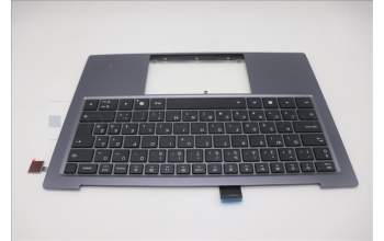 Lenovo 5M11R87941 C-Cover with keyboard, Hungarian, Black/Grey, FingerPrint Reader, WLAN, UK