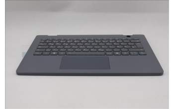 Lenovo 5M11R91301 C-Cover with keyboard, German, Luna Grey, Backlight, No World Face Camera, UK