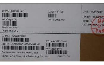 Lenovo 5M11R91413 C-Cover with keyboard, Czech Slovakian, Grey, Backlight, FingerPrint Reader, UK