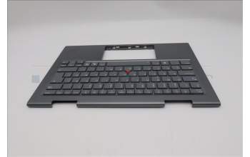 Lenovo 5M11R91416 C-Cover with keyboard, Danish, Grey, Backlight, FingerPrint Reader, UK