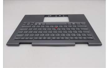 Lenovo 5M11R91417 C-Cover with keyboard, English, Grey, Backlight, FingerPrint Reader, US