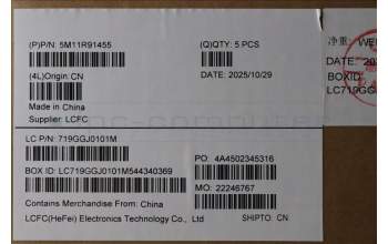 Lenovo 5M11R91455 C-Cover with keyboard, Slovenian, Grey, Backlight, FingerPrint Reader, UK