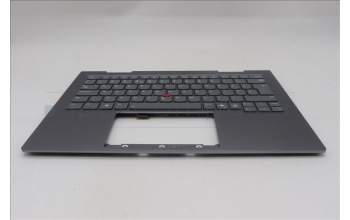 Lenovo 5M11R91471 C-Cover with keyboard, UK English, Grey, Backlight, FingerPrint Reader, UK