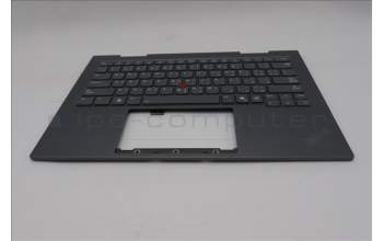 Lenovo 5M11R91477 C-Cover with keyboard, Arabic, Grey, Backlight, FingerPrint Reader, WWAN, US