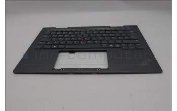 Lenovo 5M11R91489 C-Cover with keyboard, Danish, Grey, Backlight, FingerPrint Reader, WWAN, UK