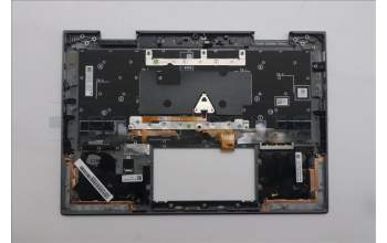 Lenovo 5M11R91503 C-Cover with keyboard, Greek, Grey, Backlight, FingerPrint Reader, WWAN, US