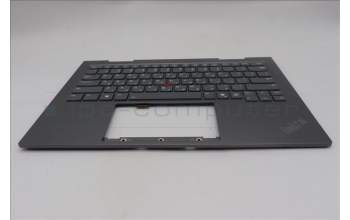 Lenovo 5M11R91505 C-Cover with keyboard, Hebrew, Grey, Backlight, FingerPrint Reader, WWAN, US