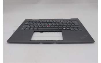 Lenovo 5M11R91525 C-Cover with keyboard, Portuguese, Grey, Backlight, FingerPrint Reader, WWAN, UK