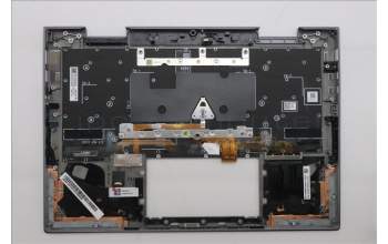 Lenovo 5M11R91527 C-Cover with keyboard, Russian, Grey, Backlight, FingerPrint Reader, WWAN, US