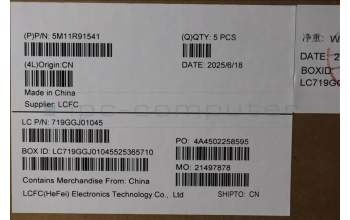 Lenovo 5M11R91541 C-Cover with keyboard, Turkish, Grey, Backlight, FingerPrint Reader, WWAN, UK