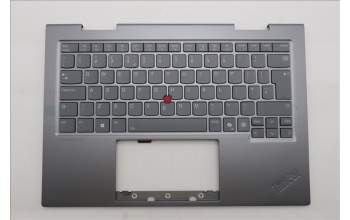 Lenovo 5M11R91546 C-Cover with keyboard, UK English, Grey, Backlight, FingerPrint Reader, WWAN, UK