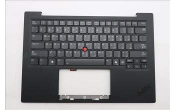 Lenovo 5M11S09530 C-Cover with keyboard, Arabic, Black, Backlight, US