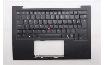 Lenovo 5M11S09543 C-Cover with keyboard, Danish, Black, Backlight, UK