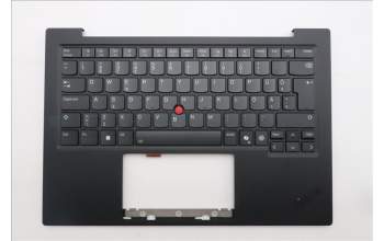 Lenovo 5M11S09546 C-Cover with keyboard, Estonian, Black, Backlight, UK