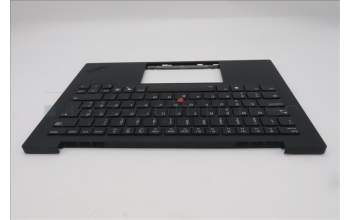 Lenovo 5M11S09546 C-Cover with keyboard, Estonian, Black, Backlight, UK