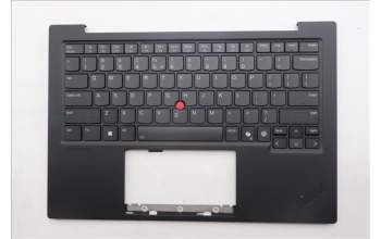 Lenovo 5M11S09549 C-Cover with keyboard, US English Euro, Black, Backlight, US