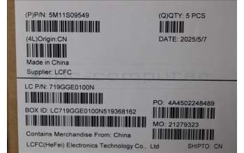 Lenovo 5M11S09549 C-Cover with keyboard, US English Euro, Black, Backlight, US