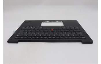 Lenovo 5M11S09551 C-Cover with keyboard, French, Black, Backlight, US