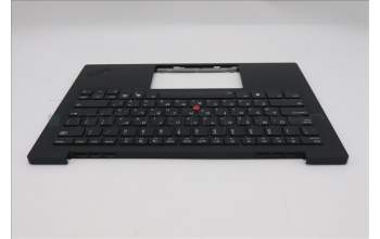 Lenovo 5M11S09558 C-Cover with keyboard, Hebrew, Black, Backlight, US