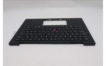 Lenovo 5M11S09560 C-Cover with keyboard, Hungarian, Black, Backlight, UK