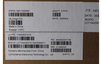 Lenovo 5M11S09587 C-Cover with keyboard, Swedish/Finnish, Black, Backlight, UK