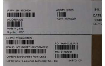 Lenovo 5M11S09604 MECH_ASM BL KB BK WW ARA CHY