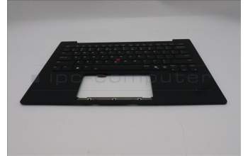 Lenovo 5M11S09622 C-Cover with keyboard, US English Euro, Black, Backlight, WWAN