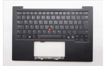 Lenovo 5M11S09662 C-Cover with keyboard, Switzerland, Black, Backlight, WWAN