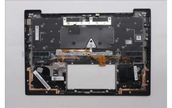 Lenovo 5M11S09662 C-Cover with keyboard, Switzerland, Black, Backlight, WWAN