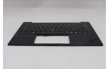 Lenovo 5M11S09662 C-Cover with keyboard, Switzerland, Black, Backlight, WWAN