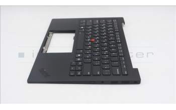 Lenovo 5M11S09675 C-Cover with keyboard, Ukraine, Black, Backlight, WWAN, US