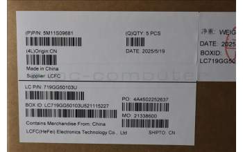 Lenovo 5M11S09681 C-Cover with keyboard, Arabic, Black, US