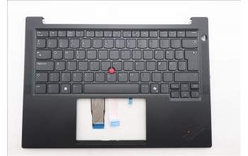Lenovo 5M11S09685 C-Cover with keyboard, Danish, Black, UK