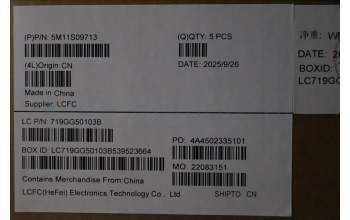 Lenovo 5M11S09713 C-Cover with keyboard, Nordic, Black, UK