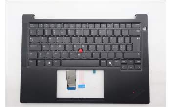 Lenovo 5M11S09715 C-Cover with keyboard, Switzerland, Black, UK