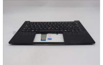 Lenovo 5M11S09715 C-Cover with keyboard, Switzerland, Black, UK