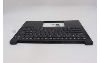 Lenovo 5M11S09715 C-Cover with keyboard, Switzerland, Black, UK