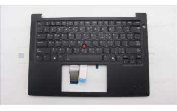 Lenovo 5M11S09753 C-Cover with keyboard, Arabic, Black, Backlight, US