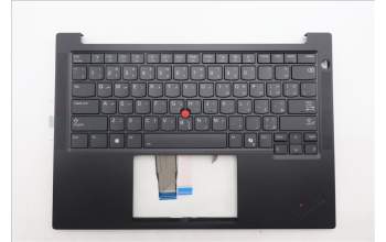 Lenovo 5M11S09754 C-Cover with keyboard, Arabic, Black, Backlight, US