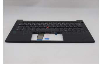 Lenovo 5M11S09758 C-Cover with keyboard, Belgian, Black, Backlight, UK