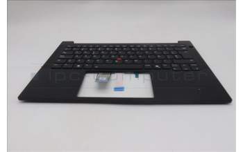 Lenovo 5M11S09764 C-Cover with keyboard, Spanish, Black, Backlight, UK