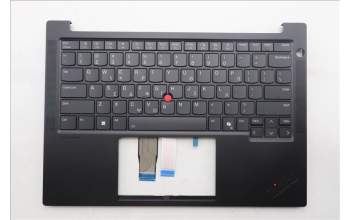 Lenovo 5M11S09778 C-Cover with keyboard, Greek, Black, Backlight, US