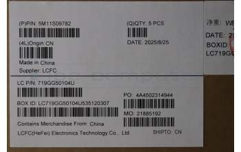 Lenovo 5M11S09782 MECH_ASM FRU KBD W/C HUN BL (SRX) UK BK