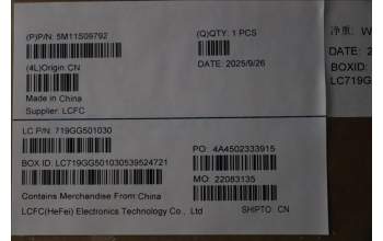 Lenovo 5M11S09792 C-Cover with keyboard, Norwegian, Black, Backlight, UK