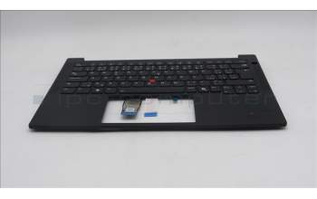 Lenovo 5M11S09804 C-Cover with keyboard, Czech Slovakian, Black, Backlight, UK