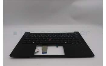 Lenovo 5M11S09810 C-Cover with keyboard, Slovenian, Black, Backlight, UK