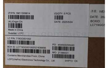 Lenovo 5M11S09814 C-Cover with keyboard, Swedish/Finnish, Black, Backlight, UK