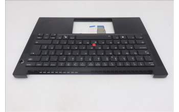 Lenovo 5M11S09830 C-Cover with keyboard, UK English, Black, Backlight, UK
