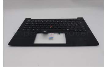 Lenovo 5M11S09904 C-Cover with keyboard, Italian, Black, UK